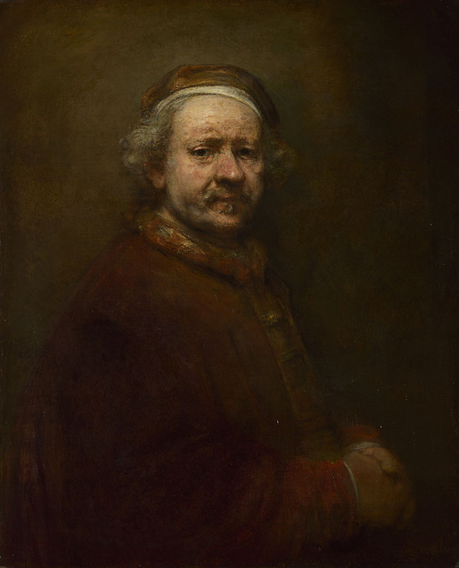 Fig.6 Self Portrait at the Age of 63 1669 REMBRANDT van Rijn National Gallery London