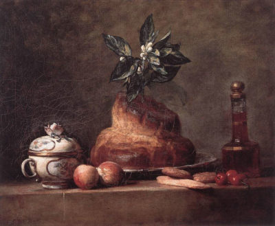 Jean-Baptiste-Siméon Chardin, La brioche, 1763, oil on canvas, 47 × 56 cm, Musée du Louvre, Paris.